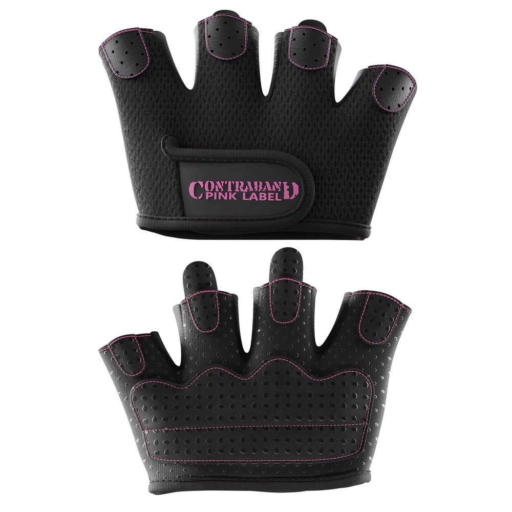 Contraband Pink Label front view showing minimalist half glove and snug fit benefit