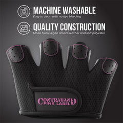 Contraband Pink Label Grip‑Lock silicone detail improving traction on bars benefit