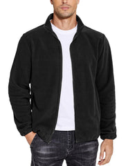 COOFANDY front view full zip jacket showing casual fit and warmth