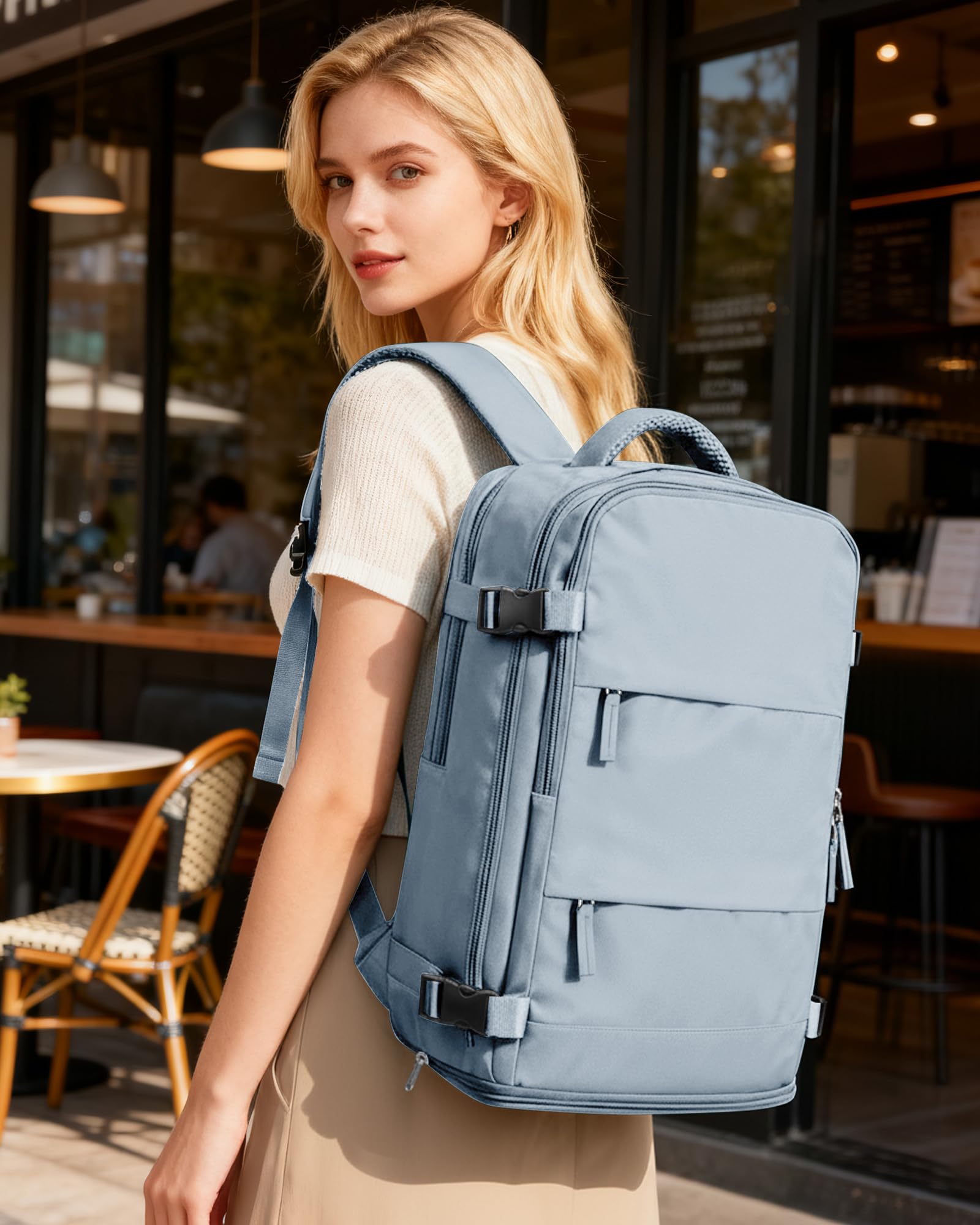 coofay opened flat to show clamshell packing and organized compartments