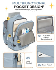 coofay waterproof wet pocket storing toiletries for clean separation