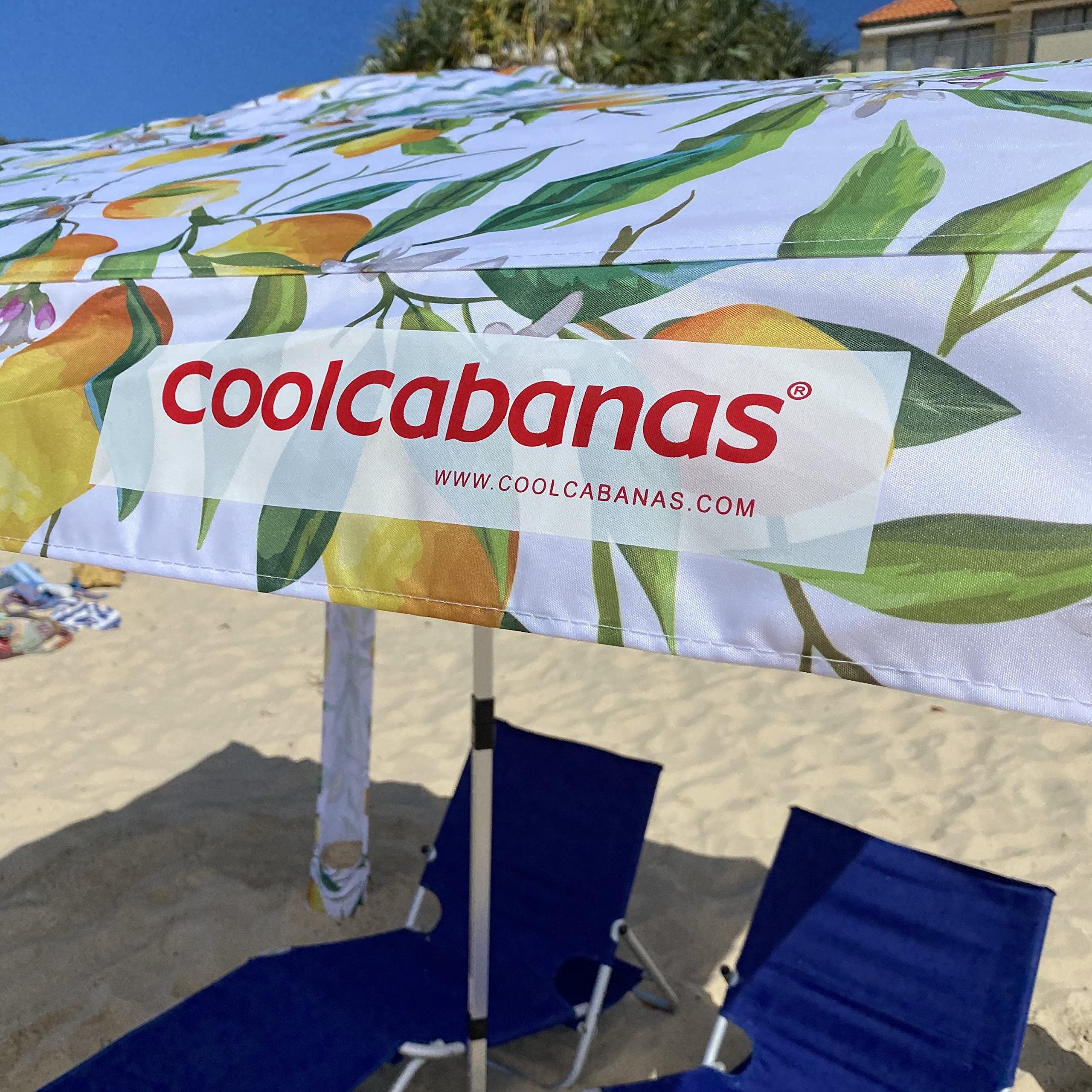 CoolCabanas carrying bag and straps ready to carry for travel convenience