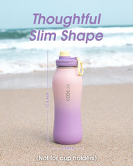 Coolflask embroidered strap detail highlighting comfortable carry