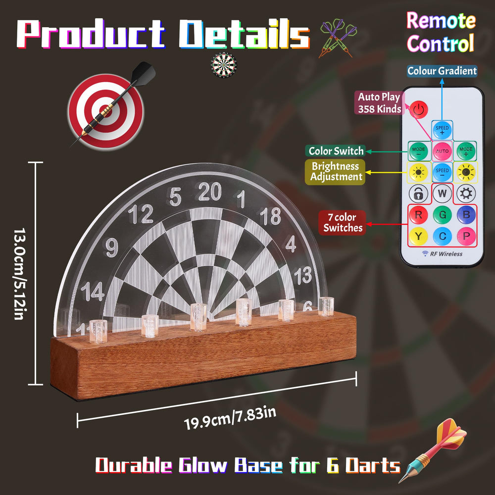CoolGift Mart six darts in holder demonstrating organized display and visual impact