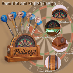 CoolGift Mart nine darts inserted securely showing neat storage and quick access