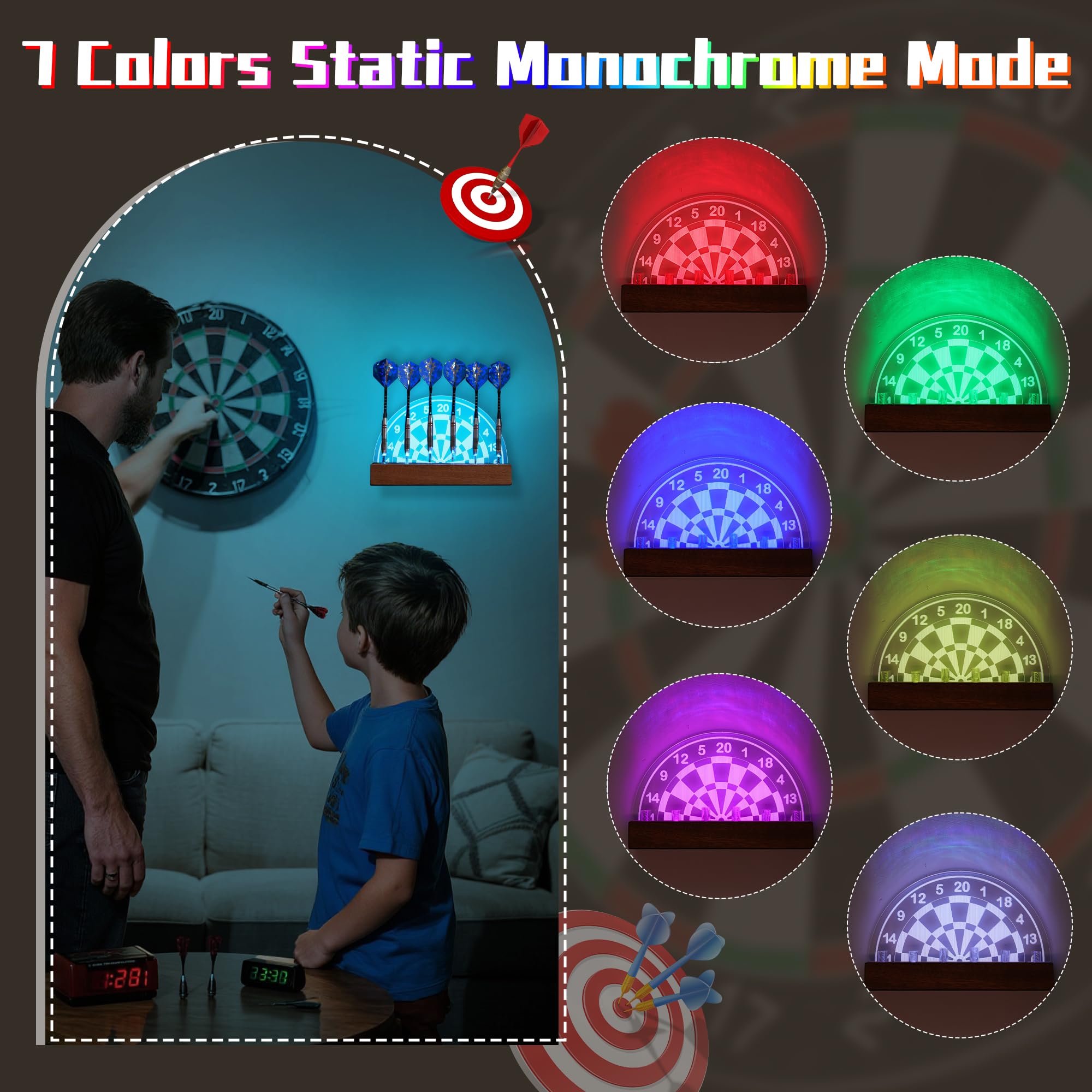 CoolGift Mart wooden base and remote control showing sturdy build and easy adjustments
