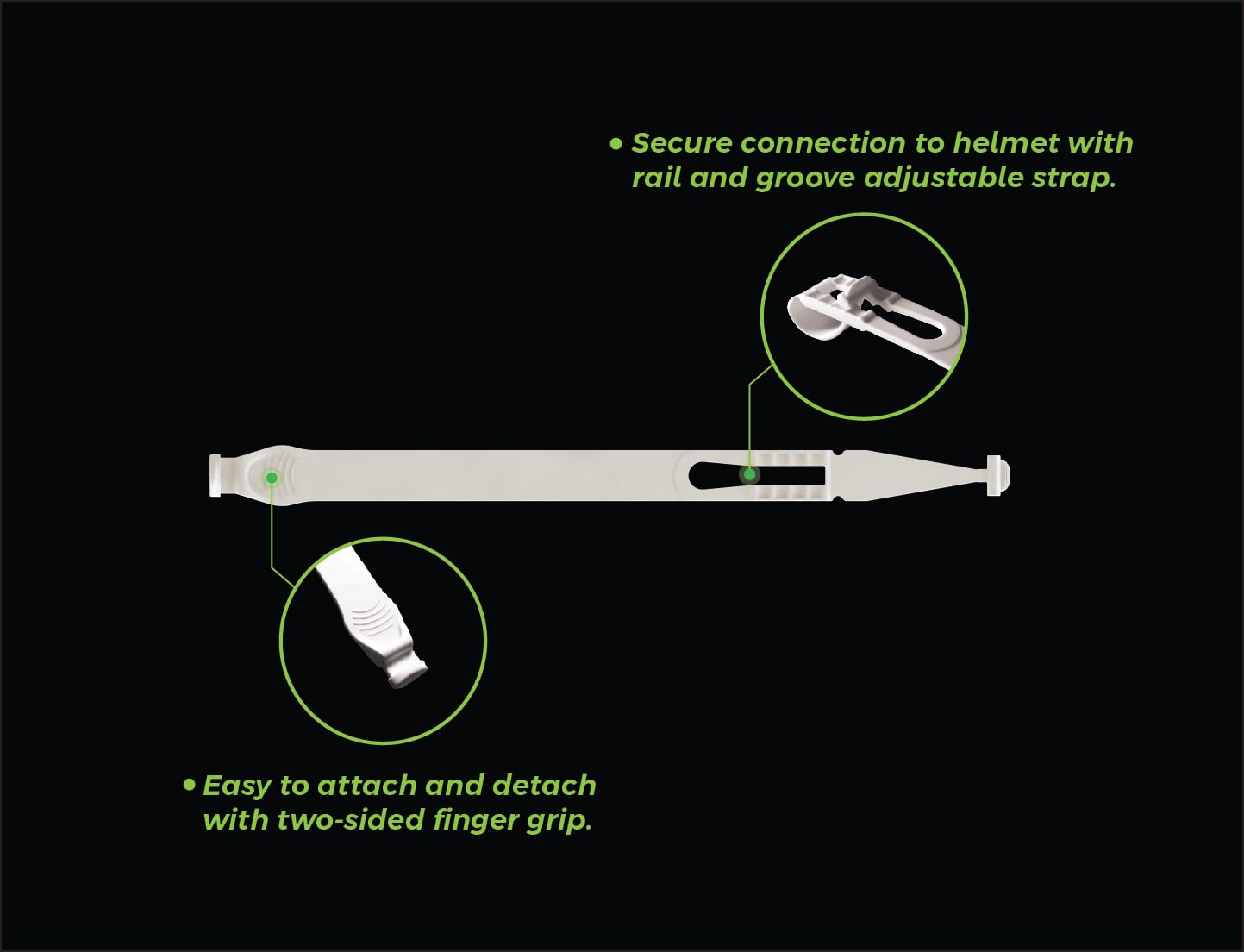 COOLLO SPORTS strap included alongside mouthguard showing secure attachment benefit