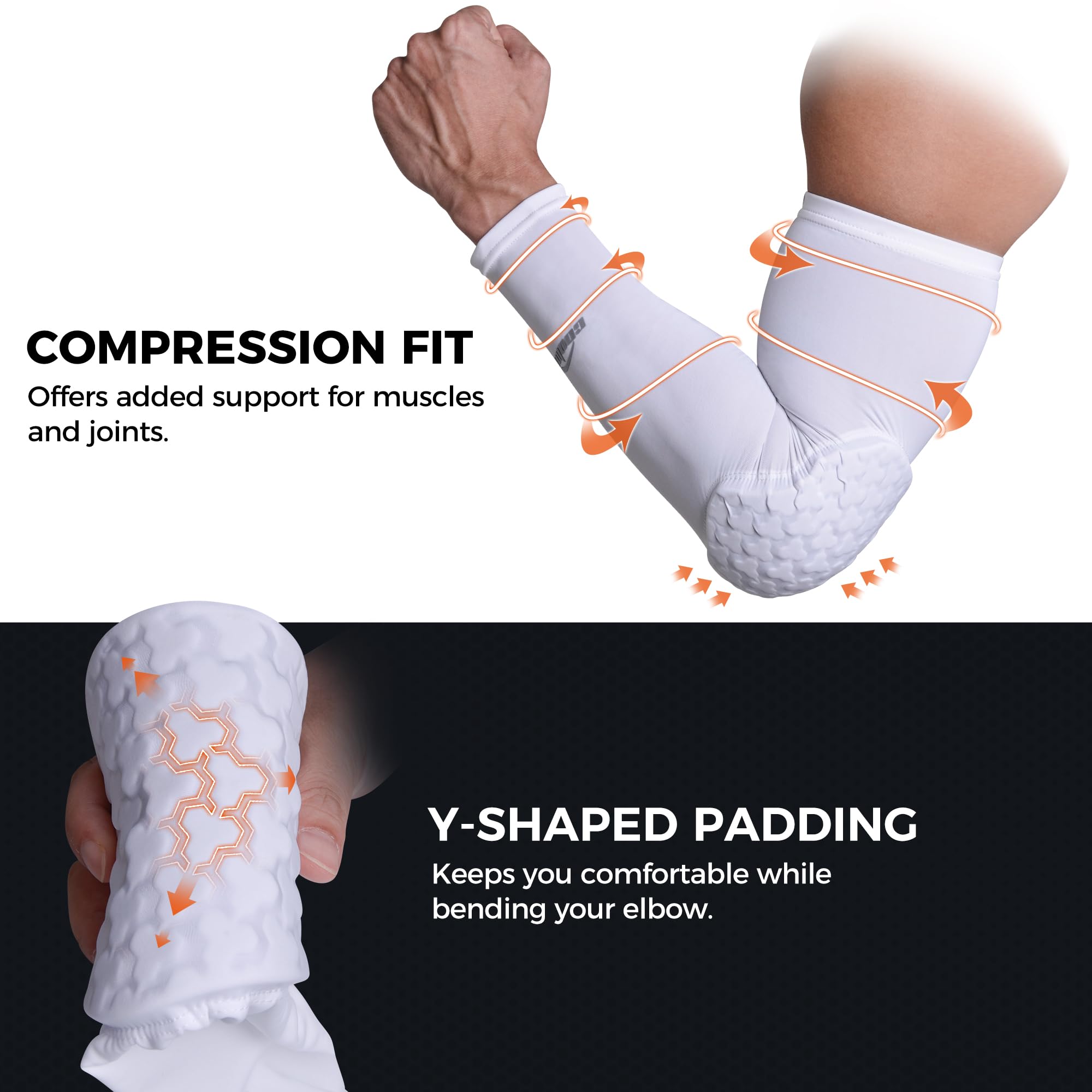 COOLOMG athlete wearing sleeves while diving in volleyball showing protection benefit