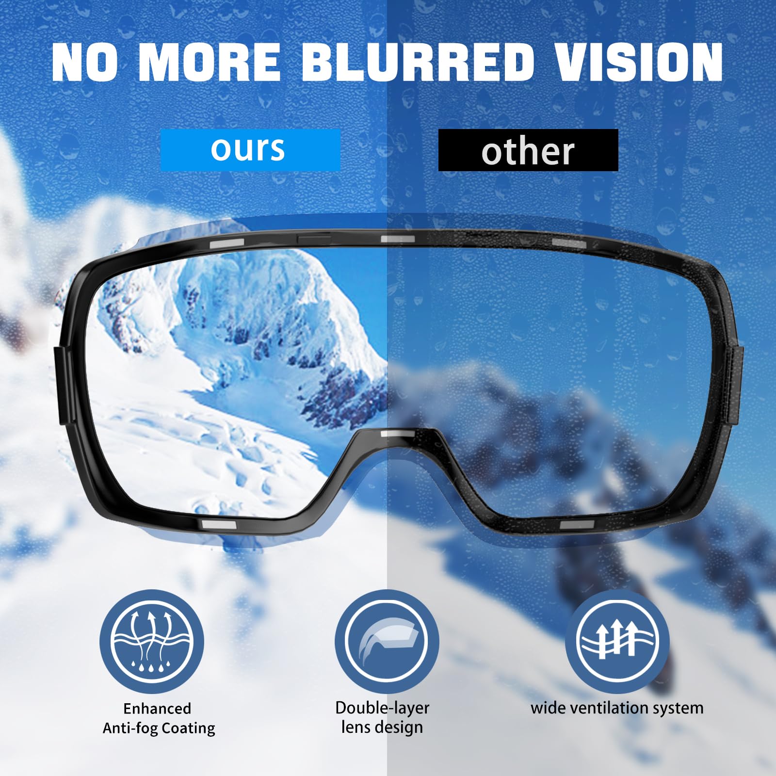 COOLOO foam and TPU frame detail, windproof warmth benefit
