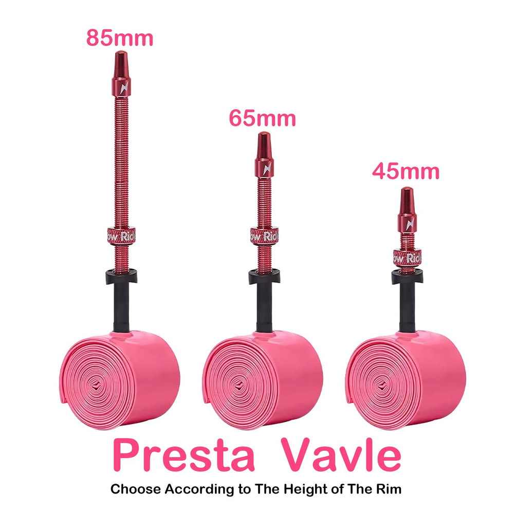 CooMeng tube beside ruler for accurate size and valve length reference