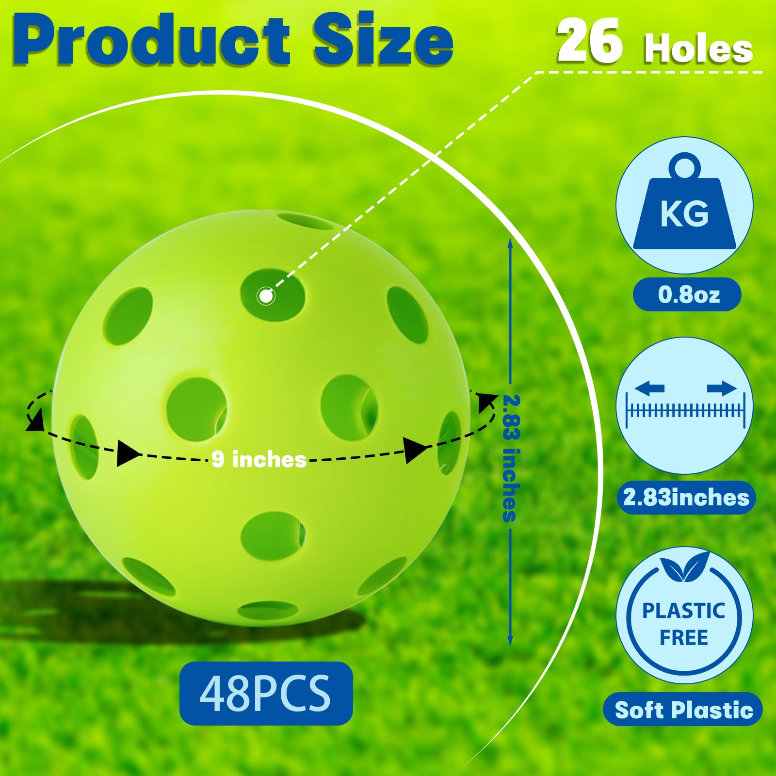 Coopay close-up of 26-hole pattern illustrating controlled flight and spin