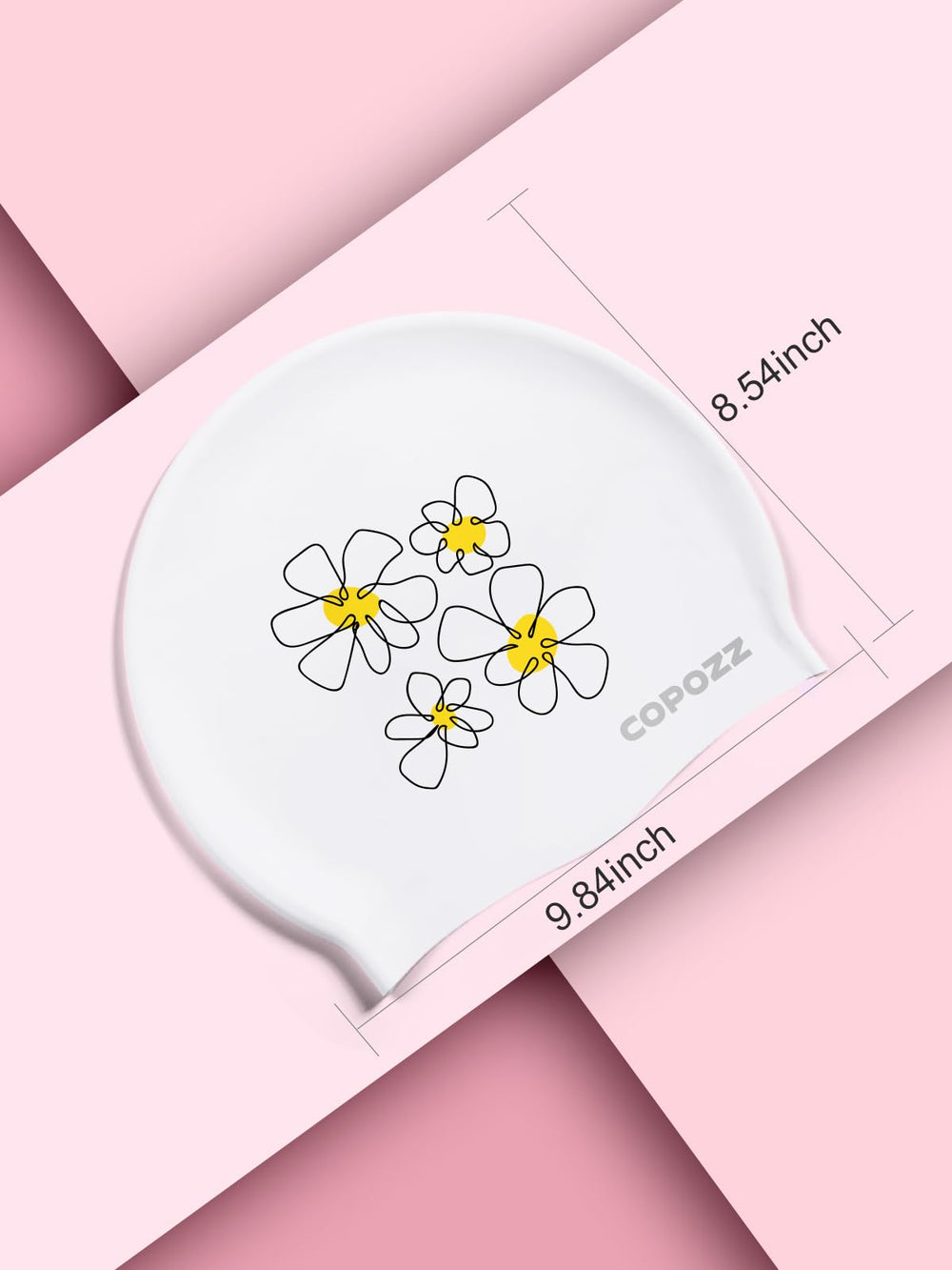 COPOZZ daisy texture detail highlighting smooth silicone and durability