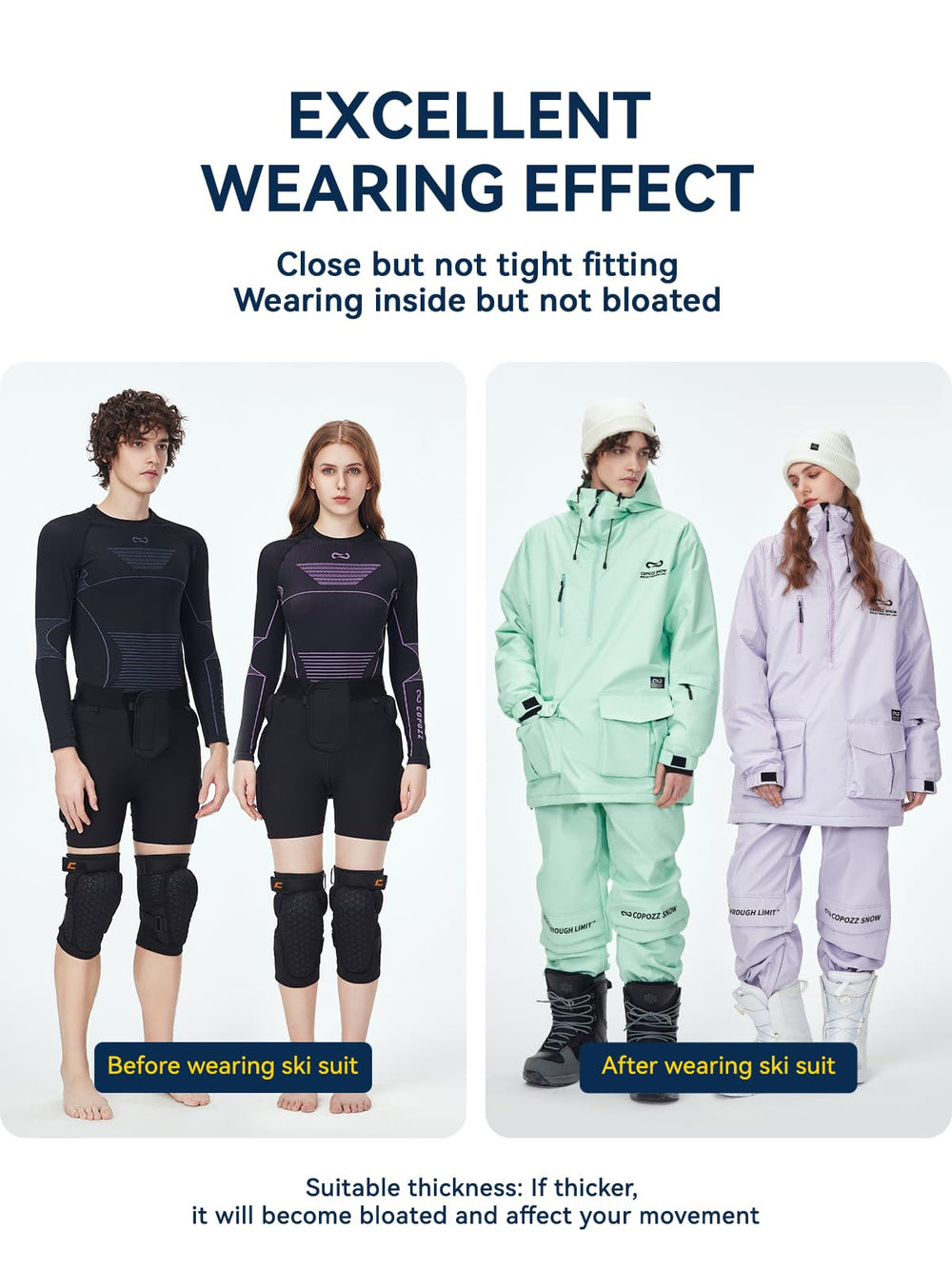 COPOZZ fabric texture shot of breathable nylon-spandex shell for quick-drying comfort