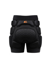 COPOZZ padded shorts front view showing slim protective fit and mobility