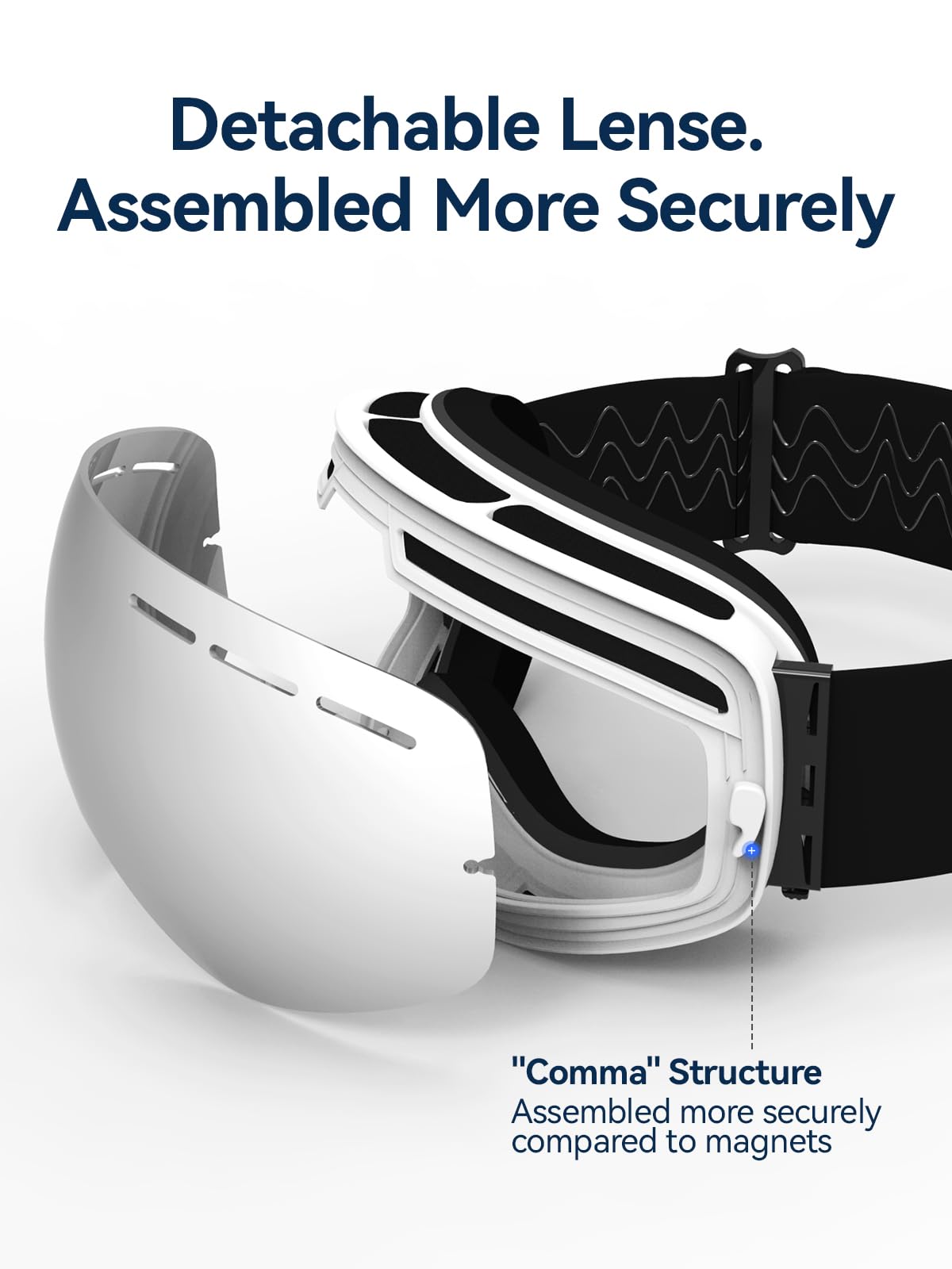 COPOZZ detail of adjustable strap and buckle offering secure helmet hold