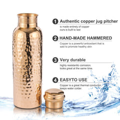 Copper Cure cap and neck detail demonstrating leakproof closure and reliable seal benefit