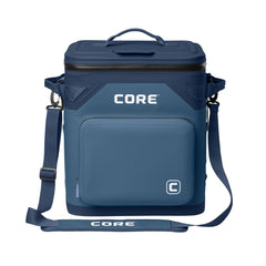 CORE front view of cooler showing shape and carry options for easy transport