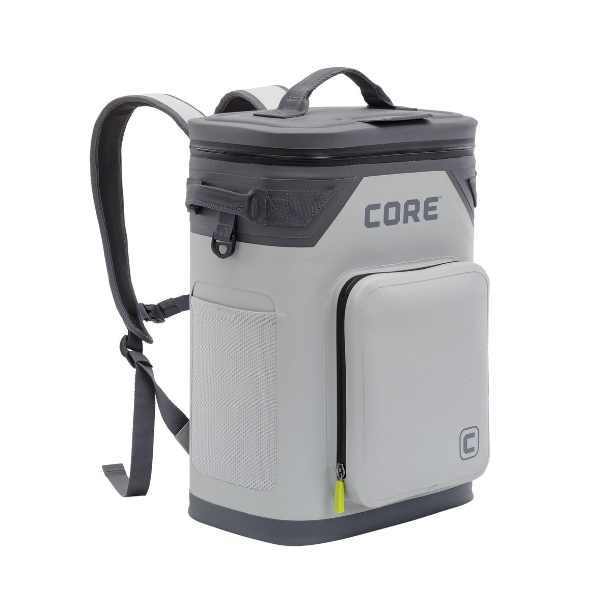 CORE front view with strap showing organized carry and quick access