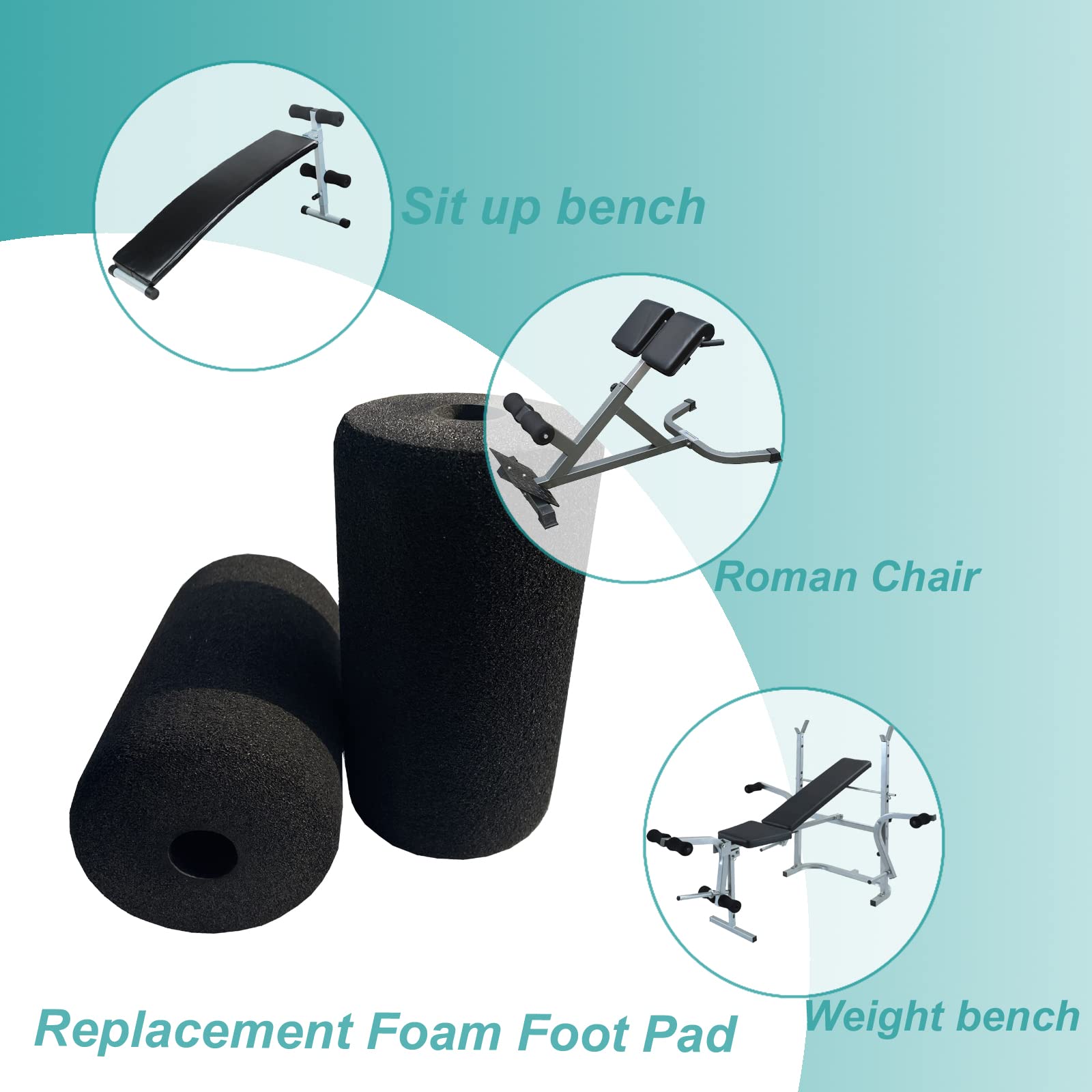 CORECISE rollers installed on a weight bench providing improved comfort and support