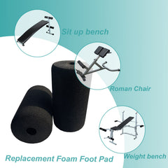 CORECISE rollers installed on a weight bench providing improved comfort and support
