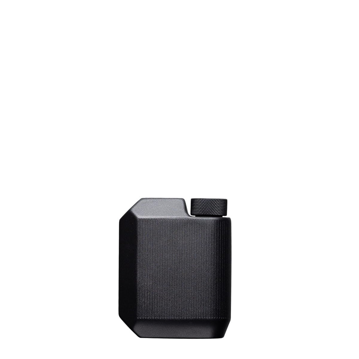 Corkcicle Cool Flask matte black front view showing sleek design and portable benefit