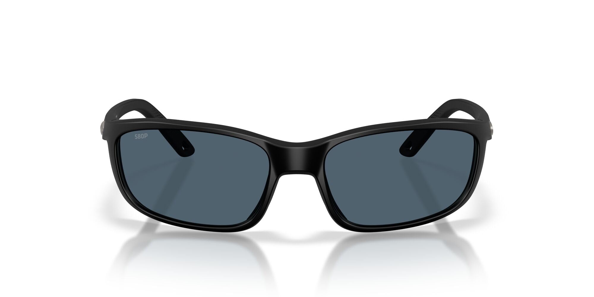 Costa Del Mar Brine II front view matte black frame shows coverage and protection