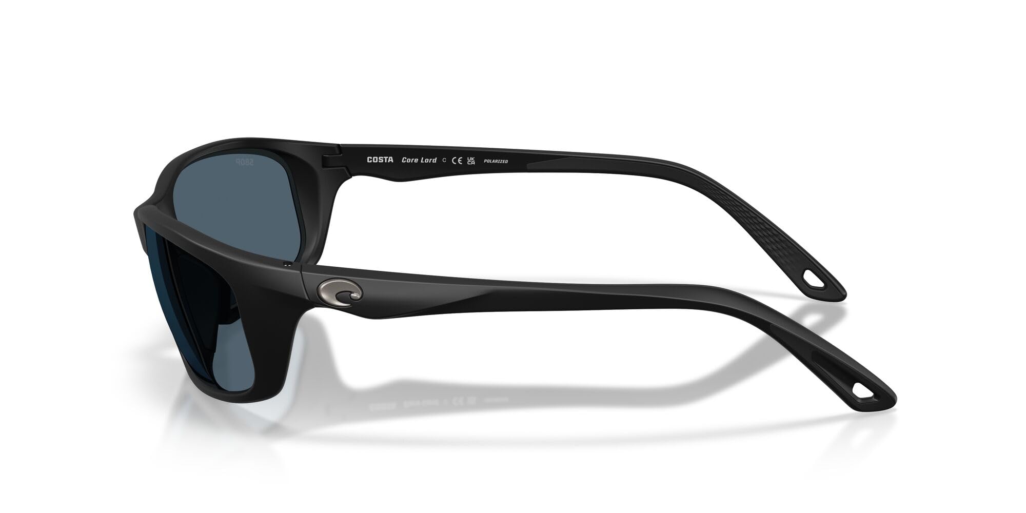 Costa Del Mar Brine II Hydrolite nose and temple detail for comfort and grip