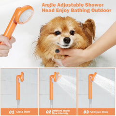 Cosy Life handheld shower head close-up with on-off valve for water control