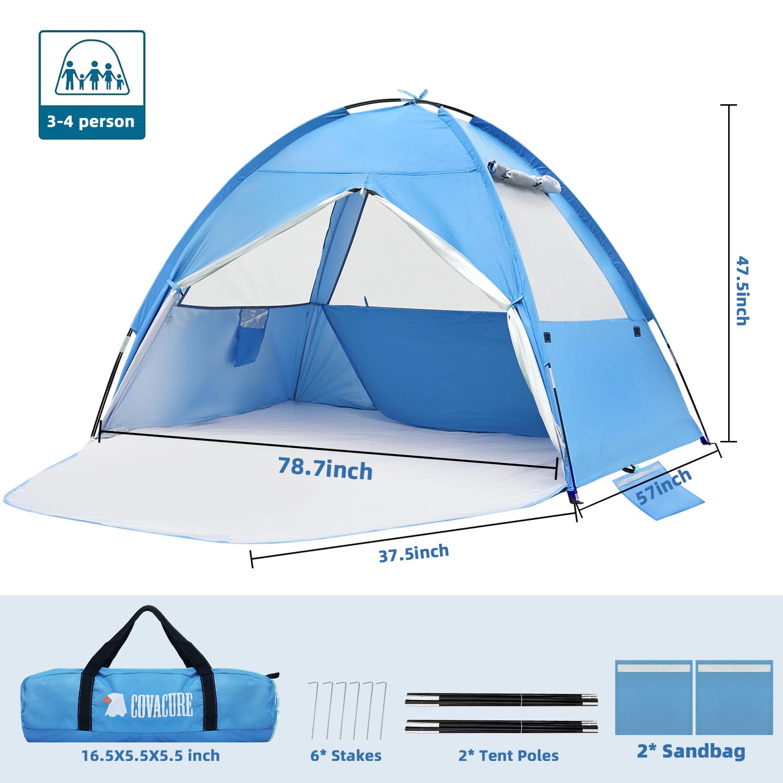 covacure folded in carry case showing compact portability advantage