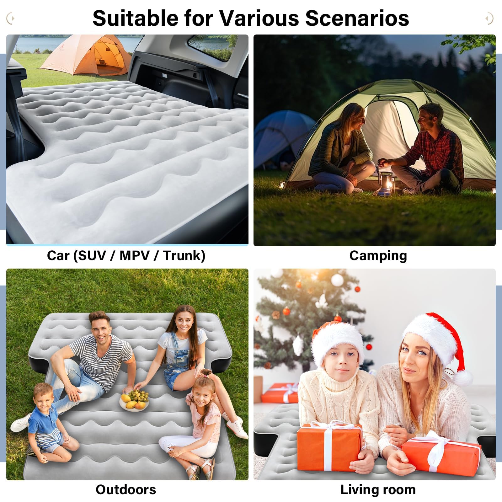 Coverado mattress folded in storage bag, compact for easy transport