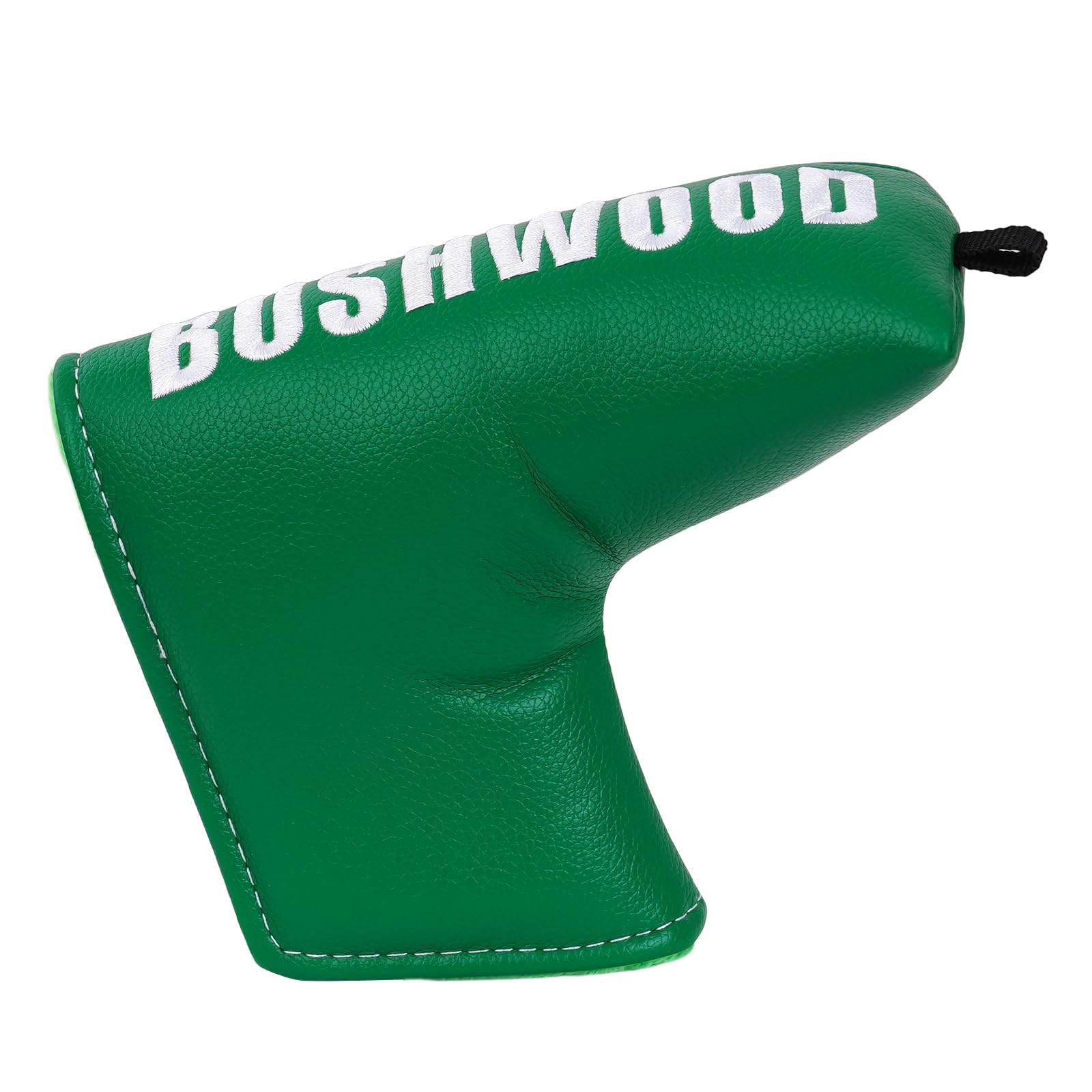 CRAFTSMAN GOLF headcover on blade putter in bag showing snug fit and scratch protection