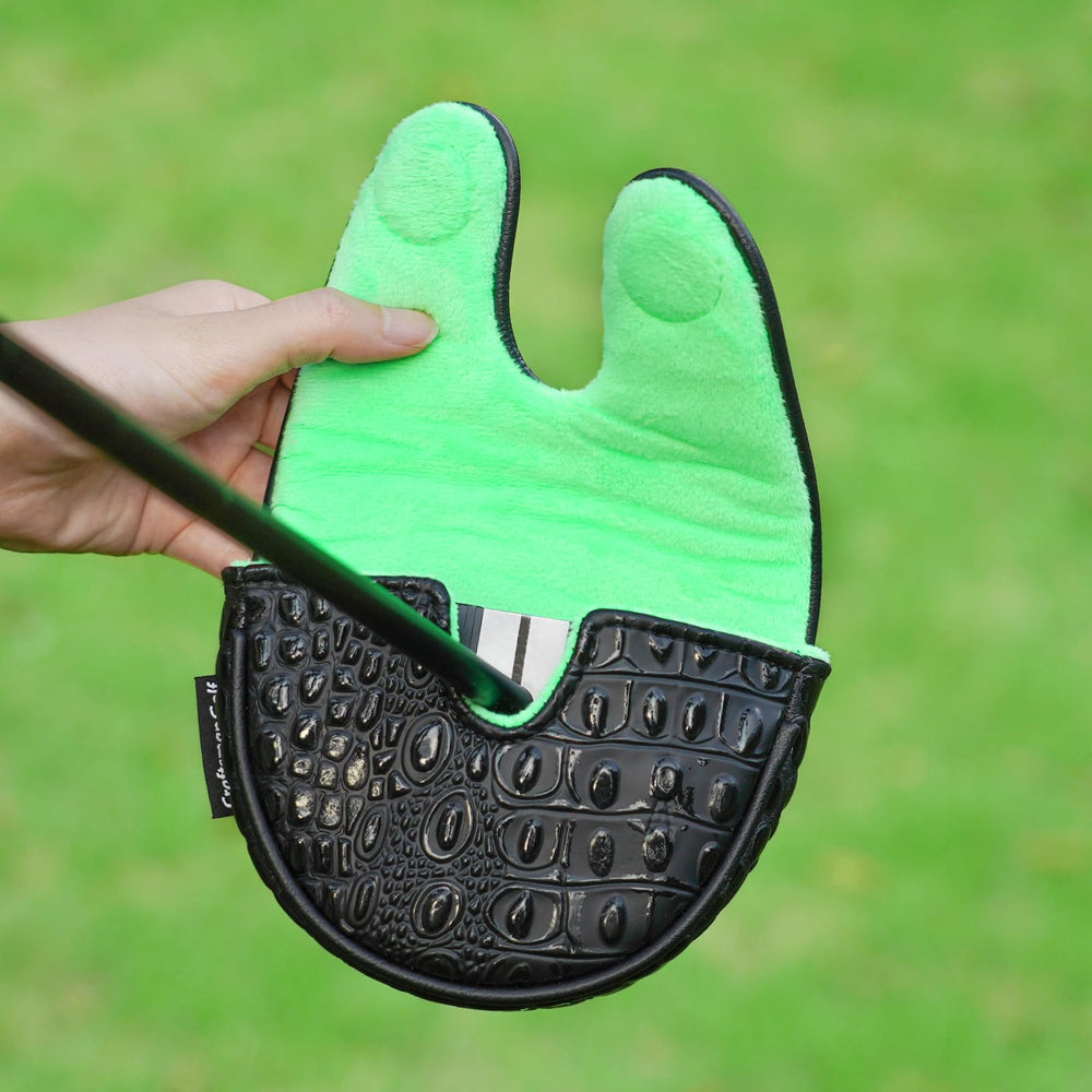 CRAFTSMAN GOLF scale comparison next to glove showing real-world size benefit