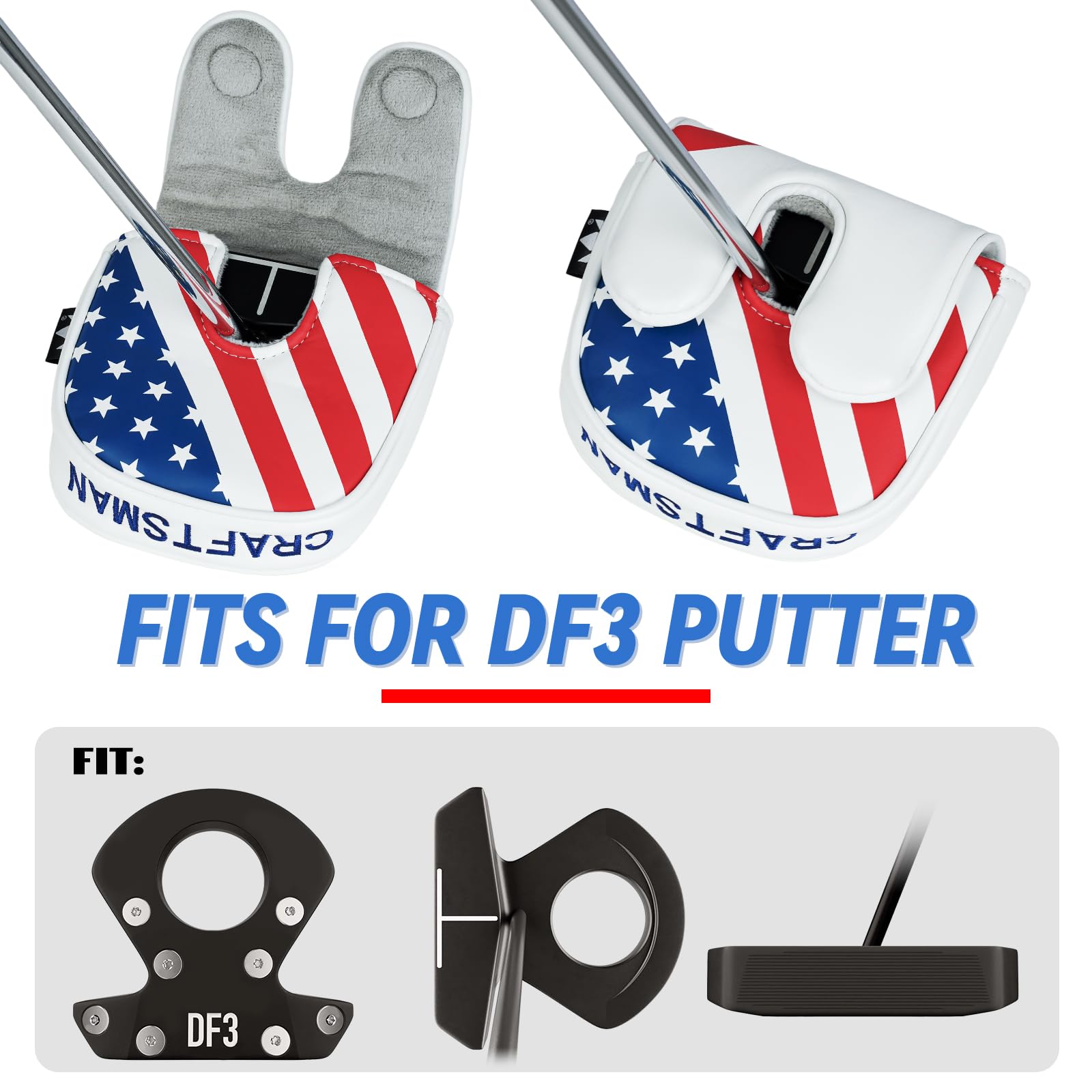 CRAFTSMAN GOLF soft inner lining detail protecting putter finish