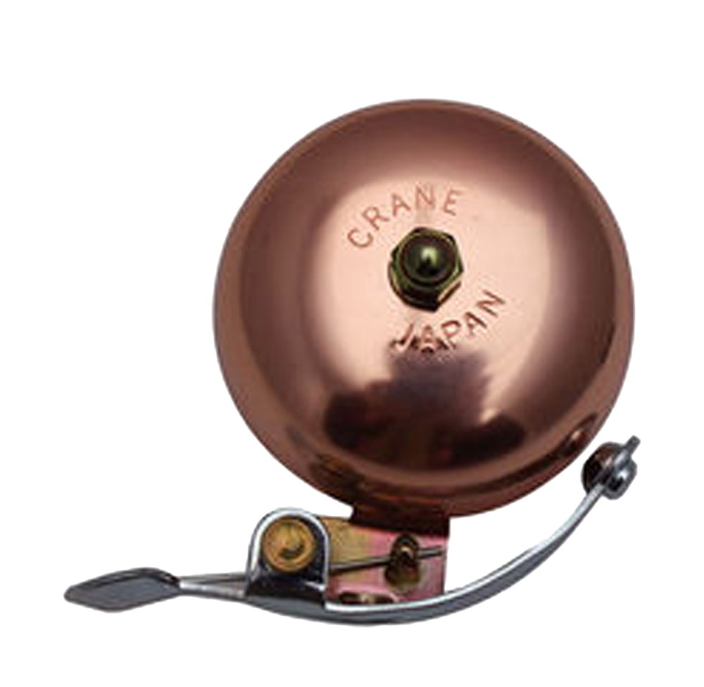 Crane polished copper bell front view showing polished dome and clear tone benefit