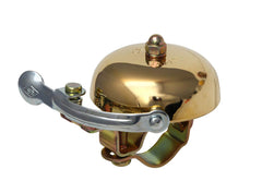 Crane Suzu brass bell front view showing polished dome and compact size benefit clarity