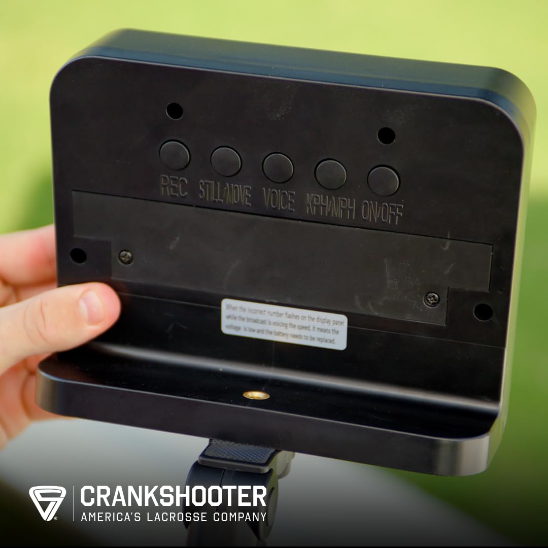 CRANKSHOOTER radar packaging with tripod and mount illustrating included accessories