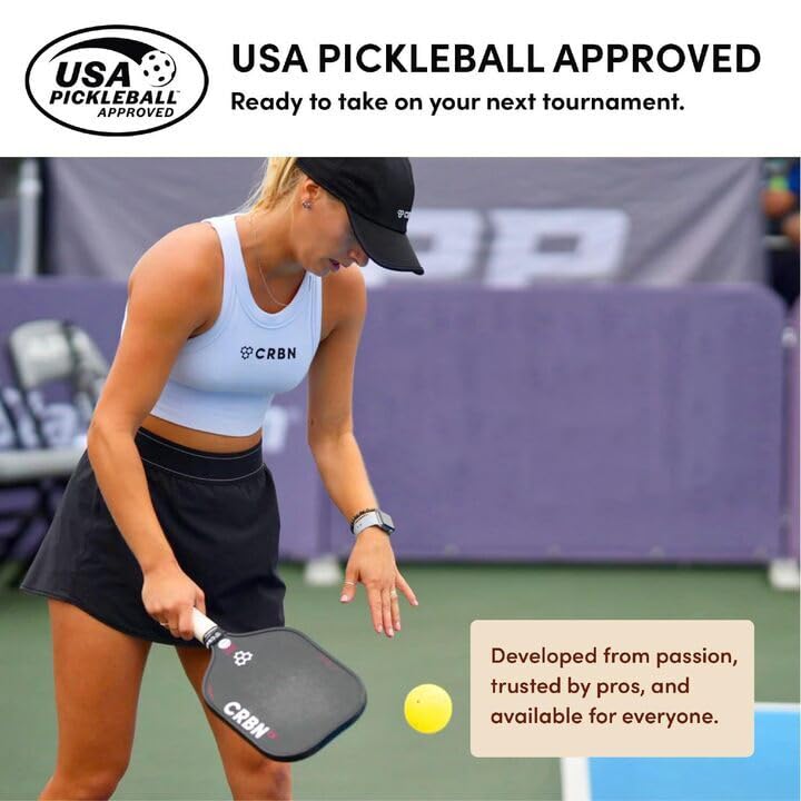 CRBN Pickleball with neoprene cover protecting paddle finish during transport