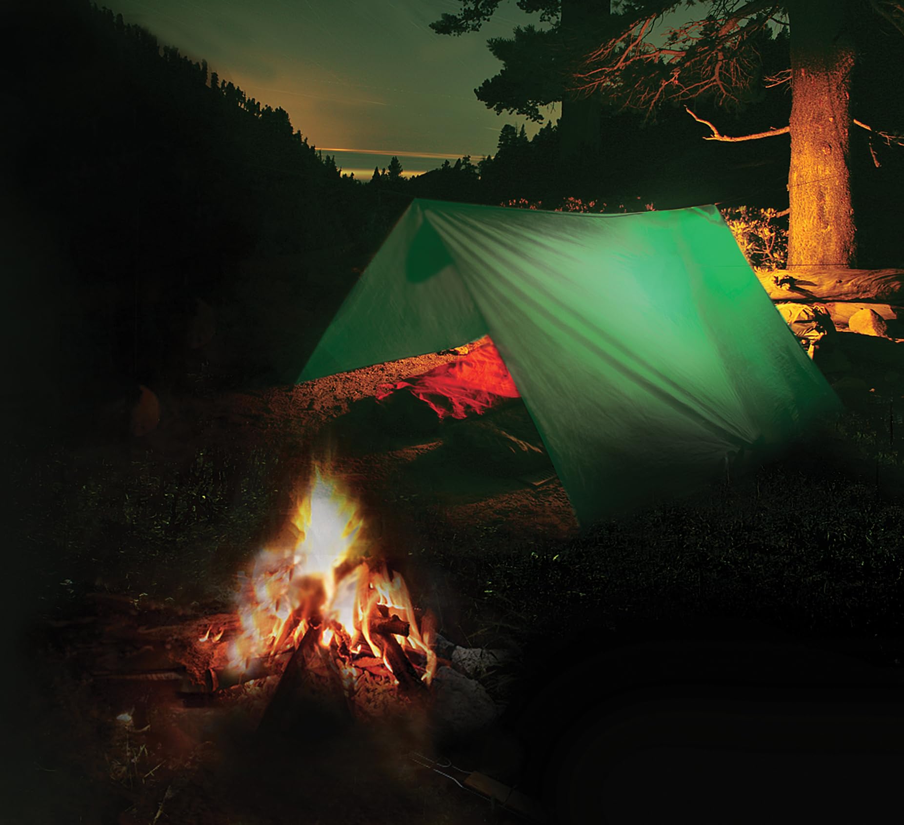 Creosote Ignite-O lighting a home fireplace providing low-odor, clean start