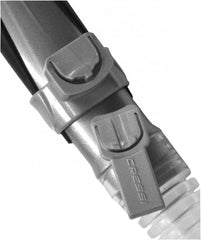 CRESSI Alpha Ultra Dry corrugated flexible tube texture reduces jaw fatigue