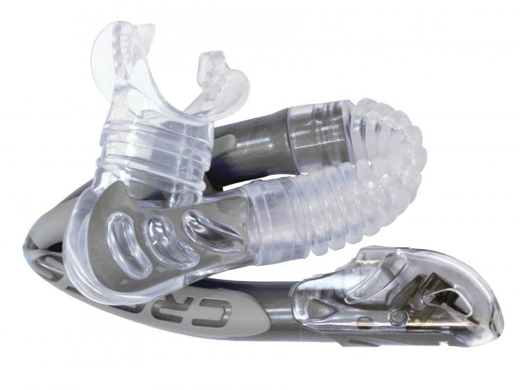 CRESSI Alpha Ultra Dry in-water lifestyle shot showing easy breathing benefit