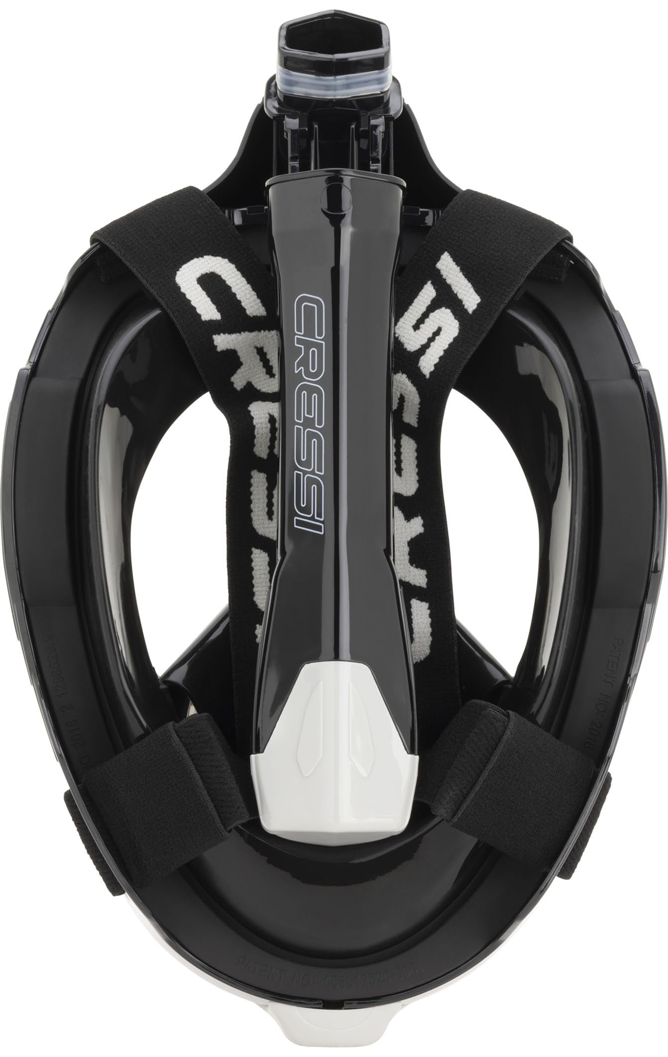 CRESSI dry-top snorkel detail preventing surface water entry for safe breathing