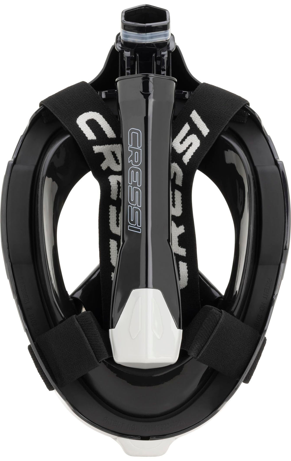 CRESSI dry-top snorkel detail preventing surface water entry for safe breathing