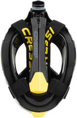 CRESSI Bali dry-top snorkel detail illustrating water-prevention breathing benefit