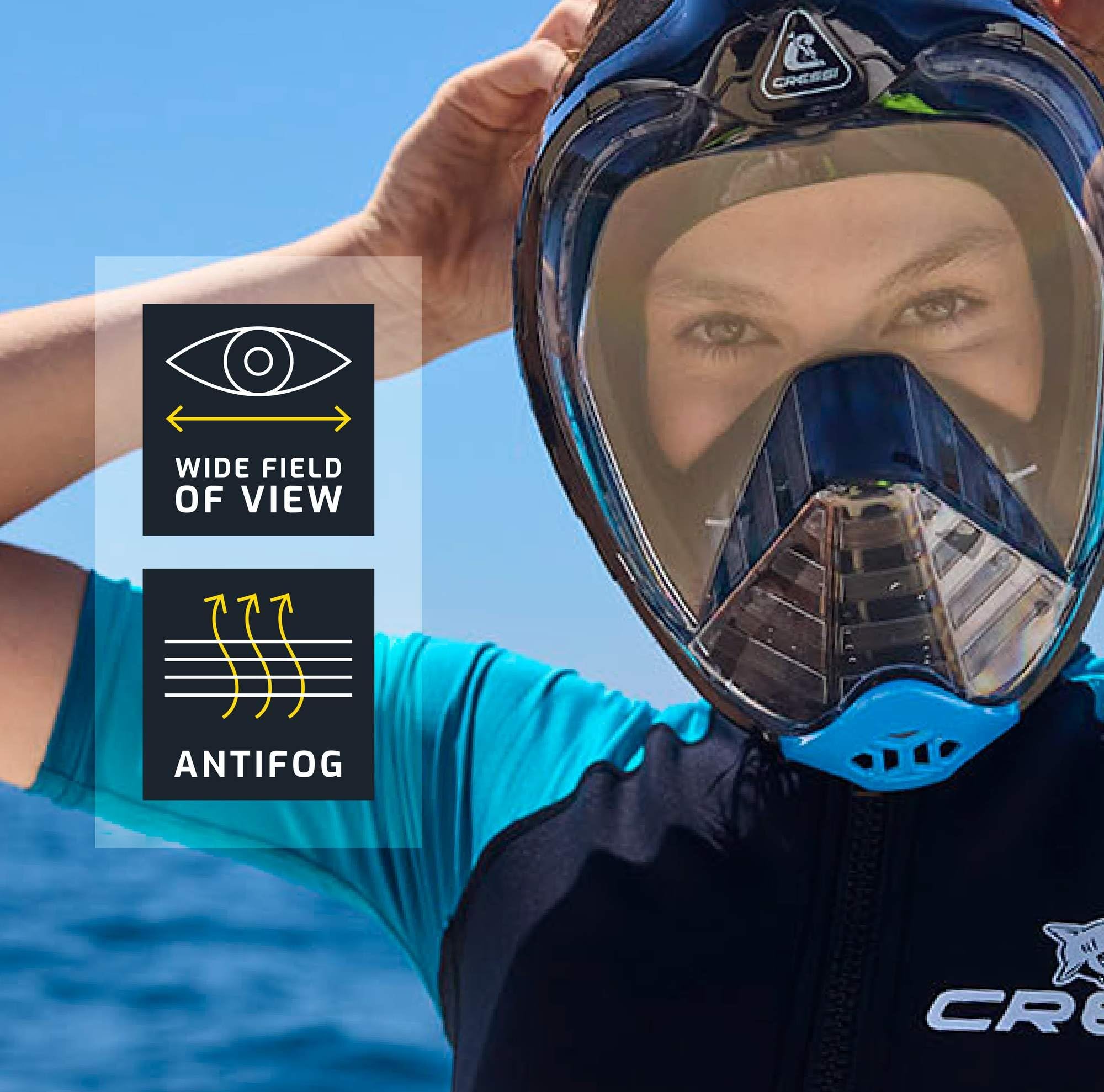CRESSI foldable snorkel compact for easy packing and travel convenience