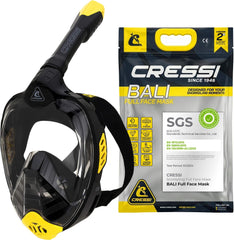 CRESSI Bali front view showing full-face lens and wide field of vision benefit