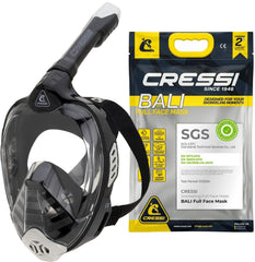 CRESSI full-face front view showing wide lens and clear field of vision