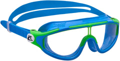CRESSI Baloo lens closeup highlighting shatterproof anti-fog UV protection for safe vision