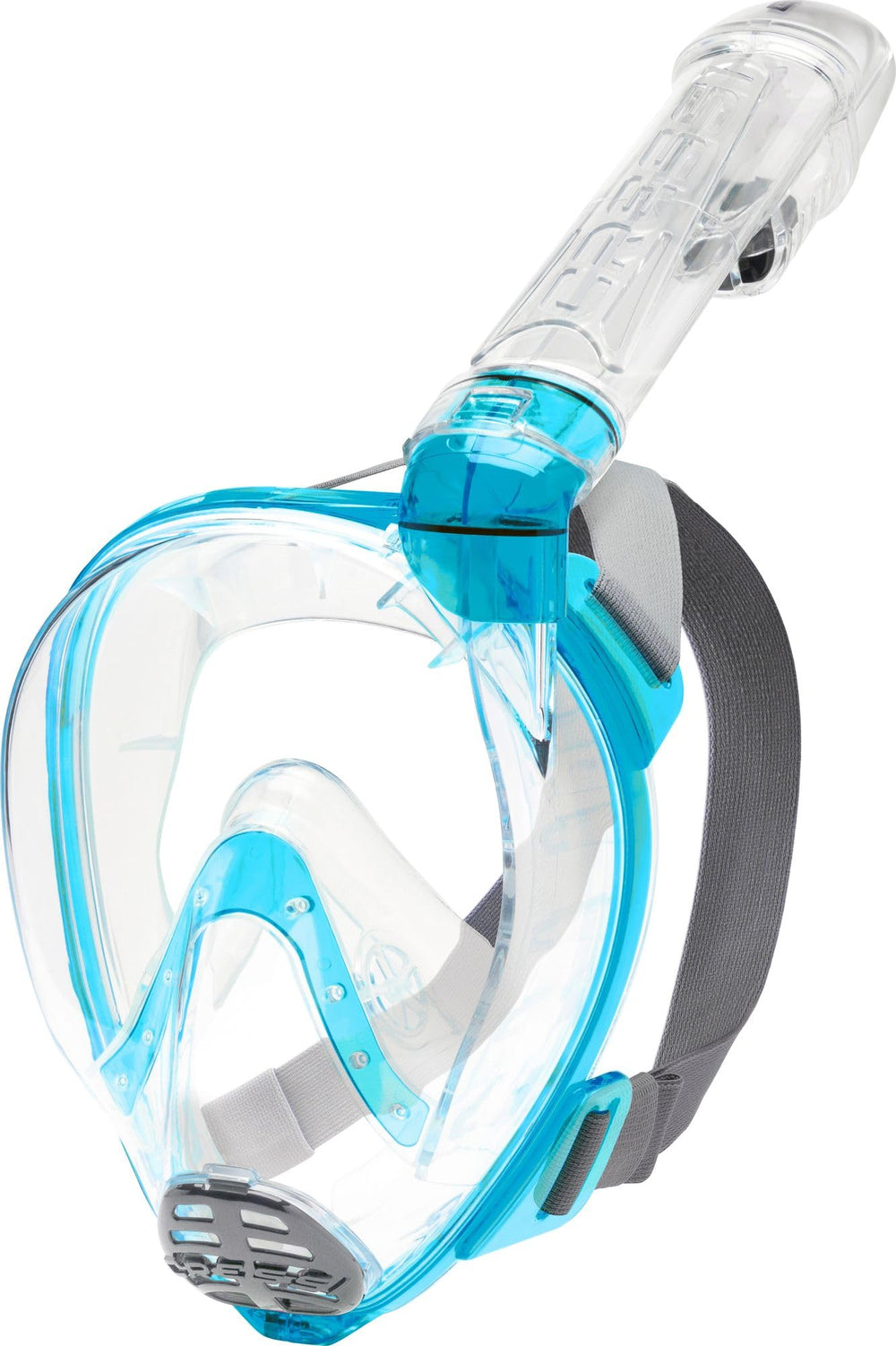 Cressi Baron Junior front view showing large clear lens and comfortable fit benefit wider vision