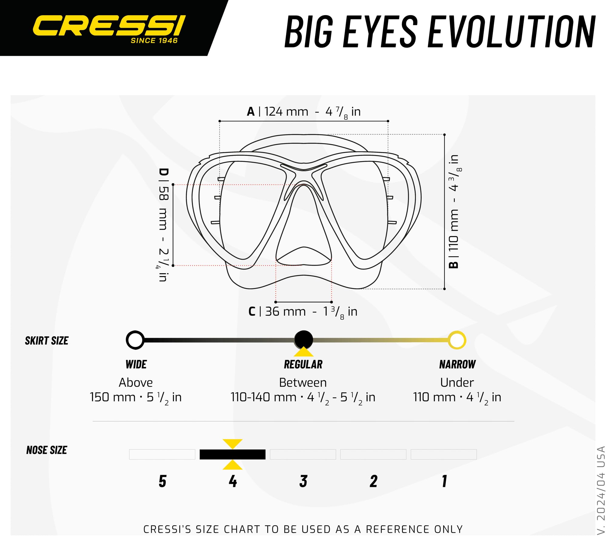 Cressi Big Eyes Evolution hard case showing protective storage benefit
