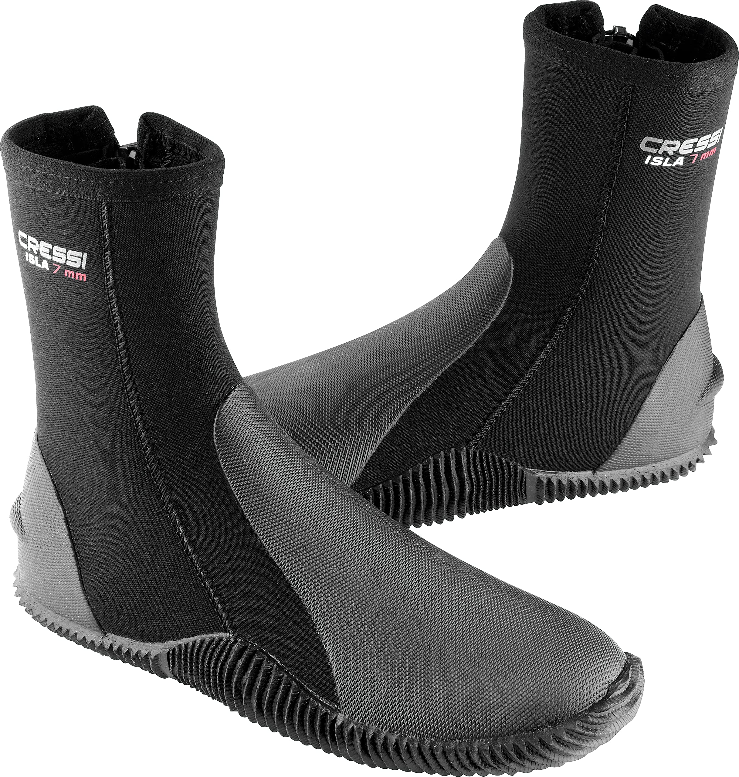 Cressi Isla front profile showing boot shape and snug fit benefit
